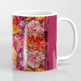 "Rose Huipil Embroidered" Coffee Mug