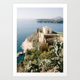 The chapel on the island of Procida, Italy | DKF travel photography Art Print