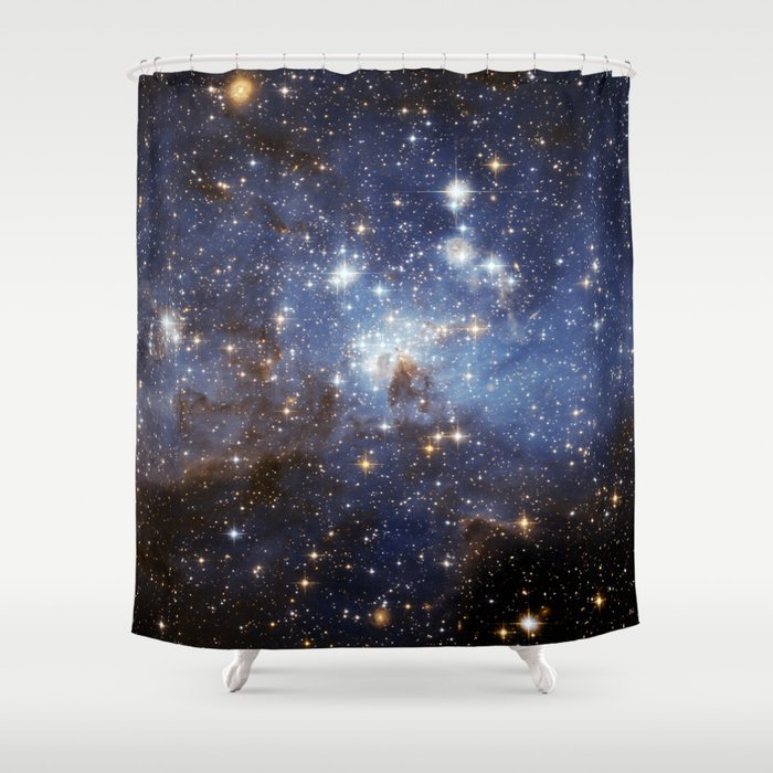 LH 95 stellar nursery in the Large Magellanic Cloud (NASA/ESA Hubble Space Telescope) Shower Curtain