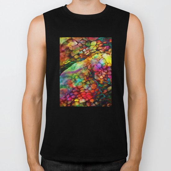 Colored Tafoni 3 Biker Tank