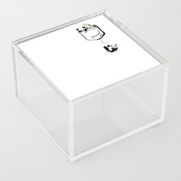 Kawaii Cute Bear Panda Animal In Pocket Acrylic Box