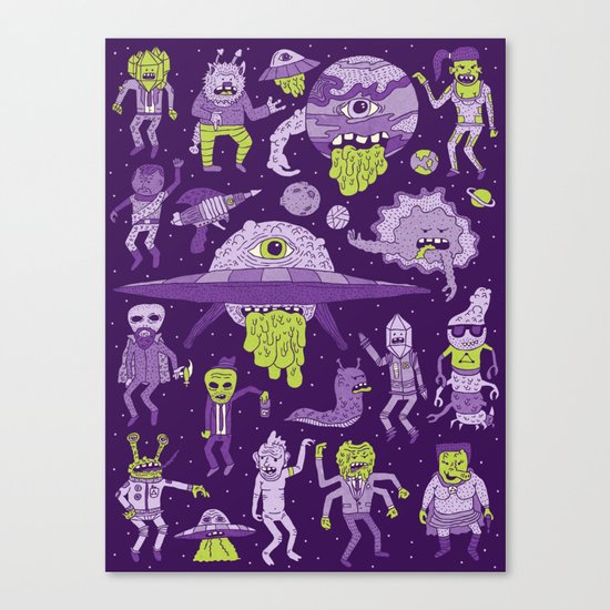 Wow! Aliens! Canvas Print