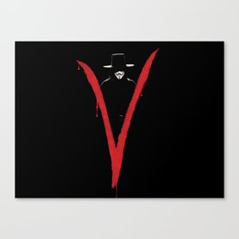 V for Vendett (e6) Canvas Print