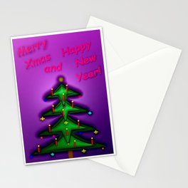 Abstract Xmas and New Year Greetings ... Stationery Card
