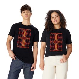 The Jeweled Scarab- Ruby Art Deco T-shirt