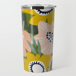 Cozy collection: mix and match happy florals Green love Travel Mug