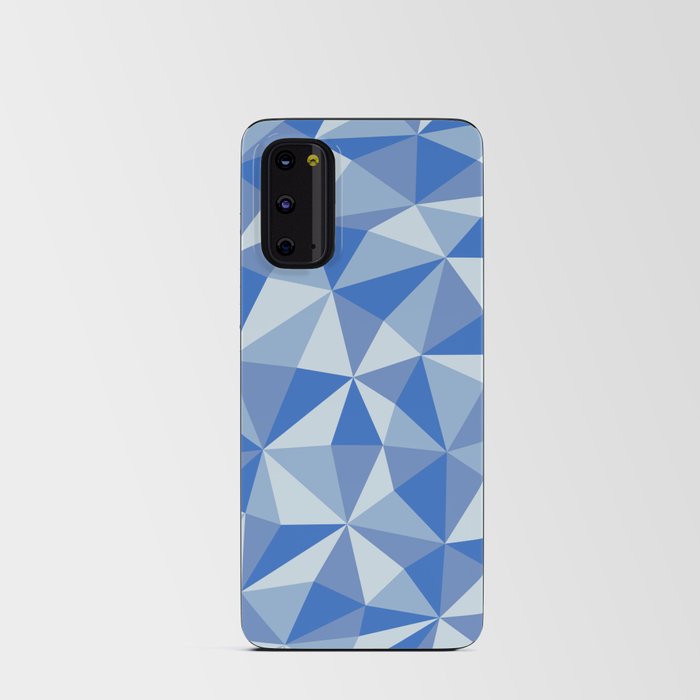 Blue Triangle Pattern Android Card Case