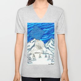 Mountains II V Neck T Shirt