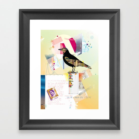 Comic Raw Framed Art Print