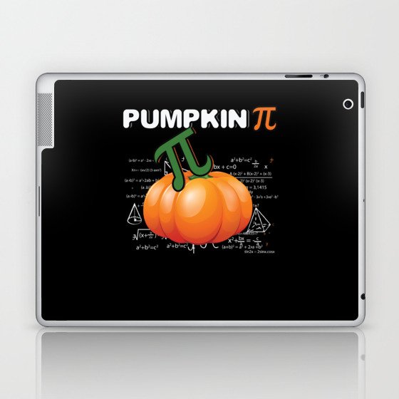 Pie Pumpkin Pi Funny Math Meme Math Nerd Pi Day Laptop & iPad Skin