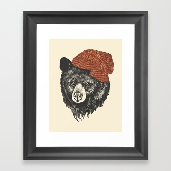 zissou the bear Framed Art Print