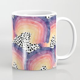 Rainbow and spotty pattern Coffee Mug