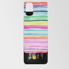 Icecream stripes Multicolored rainbow Android Card Case