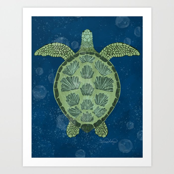 Sea Turtles - Nice to Sea You Art Print