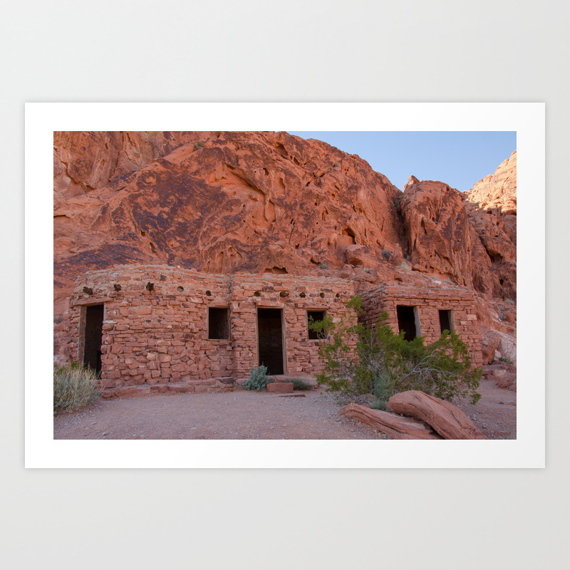 Ccc Cabins 1 Valley Of Fire State Park Nevada Art Print By