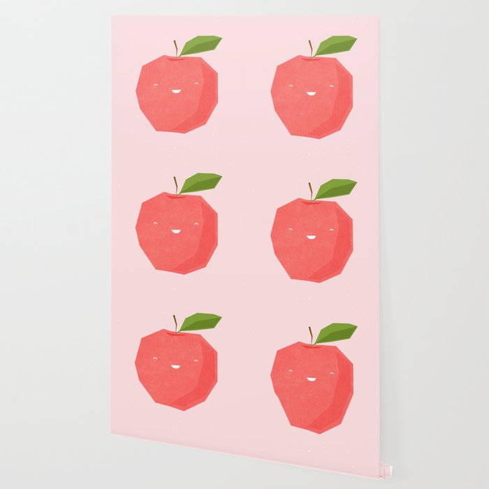 Cute Apple Wallpaper By Frankieprintco Society6