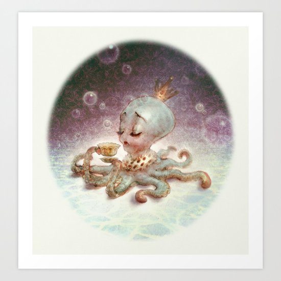 Blue-blooded by Nature Art Print