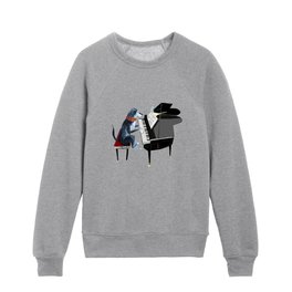Piano lesson with Angel Kids Crewneck