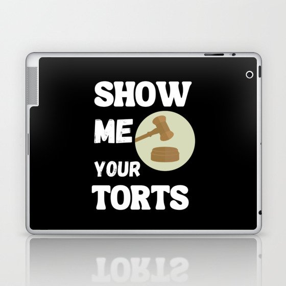Show my your torts black and white Laptop & iPad Skin