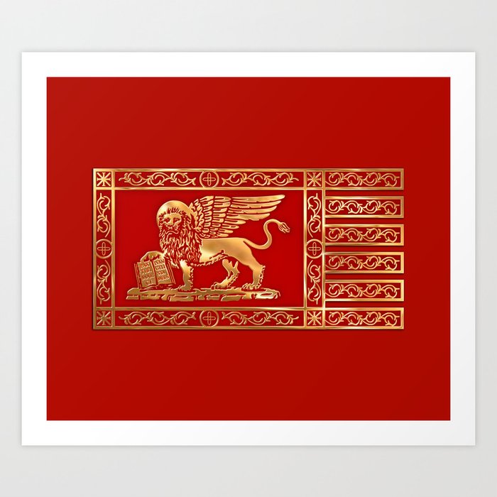 Venetian Lion Art Print