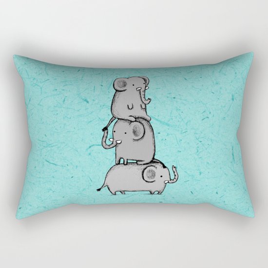 Elephant Totem Rectangular Pillow