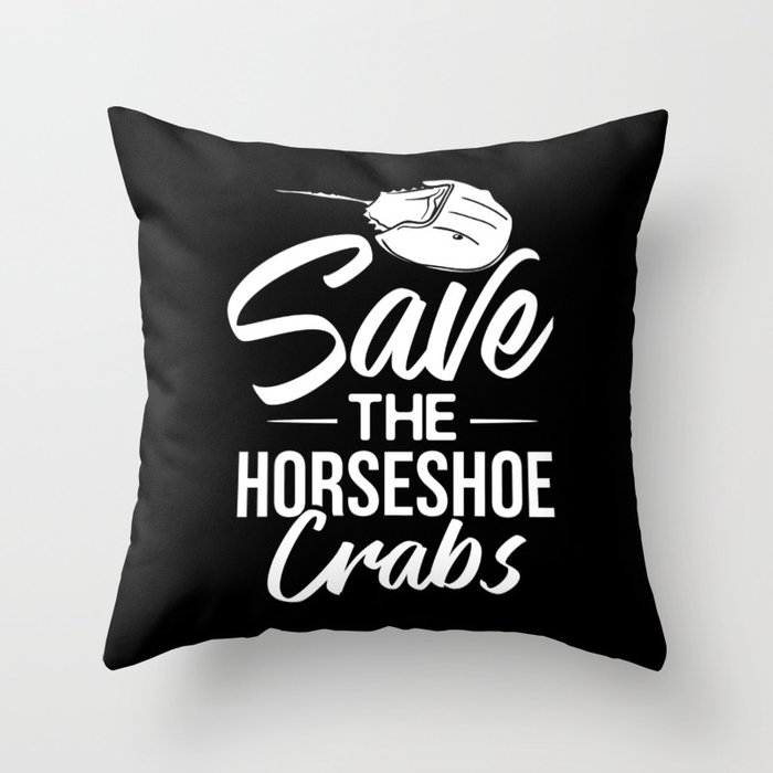 Horseshoe Crab Xiphosura Blood Eggs Fossil Throw Pillow