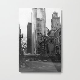Chicago, IL Metal Print | Vintage, Photo, Architecture, Black and White 