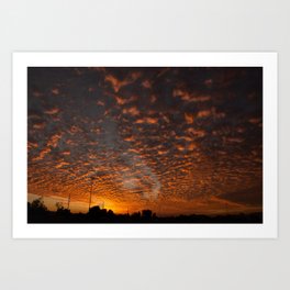 Fire Sky in Arizona Art Print