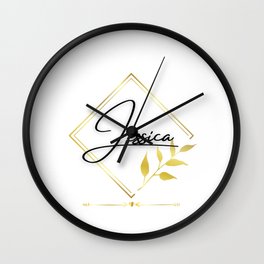 Jessica | Personal name | Personalized gift | First name | Personalized gifts for woman | Gifts for Wall Clock | Coololderwoman, Giftsforher, Customname, Graphicdesign, Personalized, Personalizedgifts, Firstname, Nametag, Bestfriendgifts, Name 