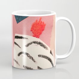 abstract collage with embroidery Coffee Mug