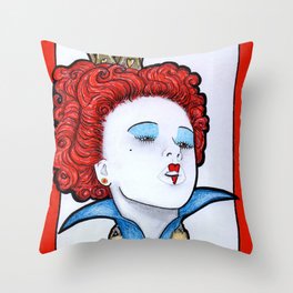 Queen of Hearts Throw Pillow