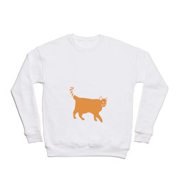 Orange Cat Crewneck Sweatshirt