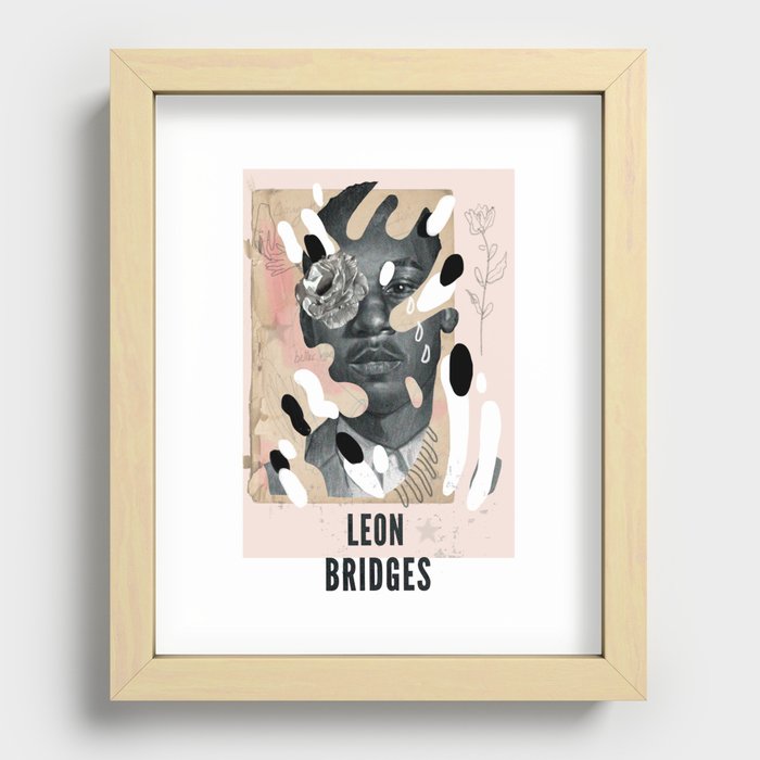 Leon Bridges Recessed Framed Print