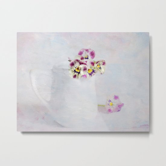 little pansies Metal Print