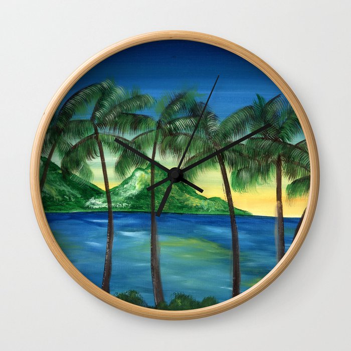 Hawaiian Seabreeze Wall Clock