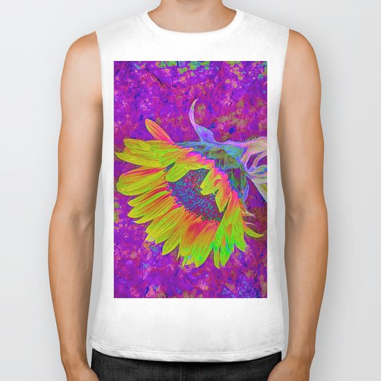 Sunflower Summer Biker Tank
