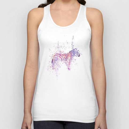 Cosmic Zebra Unisex Tank Top