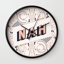 Nah – Peach Palette Wall Clock