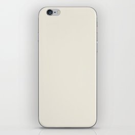 Creamy Off White Ivory Solid Color Pairs PPG Horseradish PPG1086-1 - All One Single Shade Hue Colour iPhone Skin