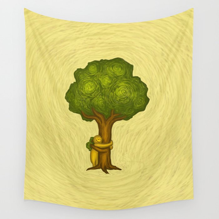 Tree Hugger Wall Tapestry