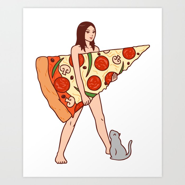 Play The Pizza Art Print
