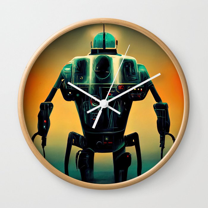 Retro-Futurist Robot Wall Clock