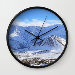 Beautiful Winter Season Landscape Wall Clock