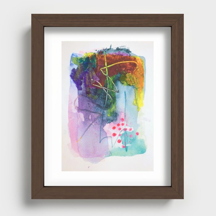 Another Spring Rain Recessed Framed Print