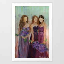 Bridesmaid Sista Trio Art Print