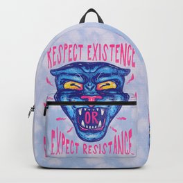 Respect Existence or Expect Resistance - Black History Month BHM Backpack | Forall, Quote, Social, Bhm, Melanin, Blackpanther, Justice, College, Blackpower, Blackhistory 