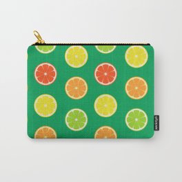 orange lemon lime grapefuit pattern Carry-All Pouch