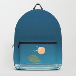 OVERSEAS TRAVEL Simple Illustration  Backpack
