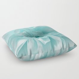 Ocean Aqua Rose Floor Pillow