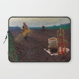 The First Sowing, 1896 by Piotr Stachiewicz Laptop Sleeve